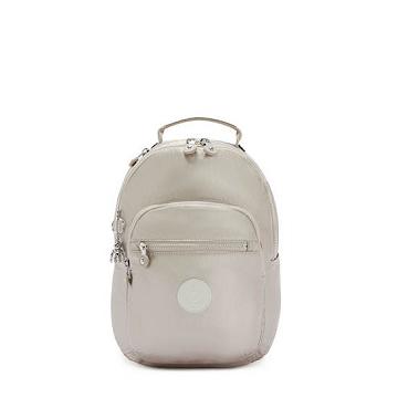 Kipling Seoul Small Metallic Tablet Hátizsák Bézs | HU 1610MQ